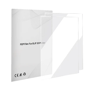 2 упаковки разделительной пленки FEP 200 140 мм SLA / LCD Пленка FEP для 3D-принтеров на основе смолы, толщина 0,1 мм