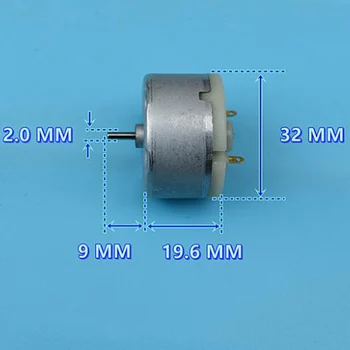 Micro 500TB парфюмер-увлажнитель воздуха Двигатель постоянного тока Сигнализатор RF-500 Мини 32 мм круглая угольная щетка мотор 2000 об/мин-4300 об/мин DC 6V-12V