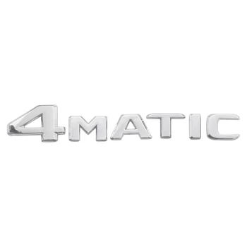 4MATIC Серебристый Авто Багажник Дверь Крыло Бампер Значок Наклейка Эмблема Клейкая Лента Замена Наклейки для Mercedes-Benz