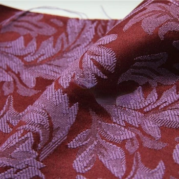 Красный Фиолетовый Ирис Текторум Классический узор крючком Платье из полиэстеровой хлопчатобумажной жаккардовой ткани Cheongsam Hanfu