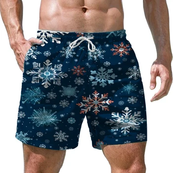 Летние спортивные повседневные пляжные брюки, гавайские пляжные плавки, шорты с 3D-принтом 